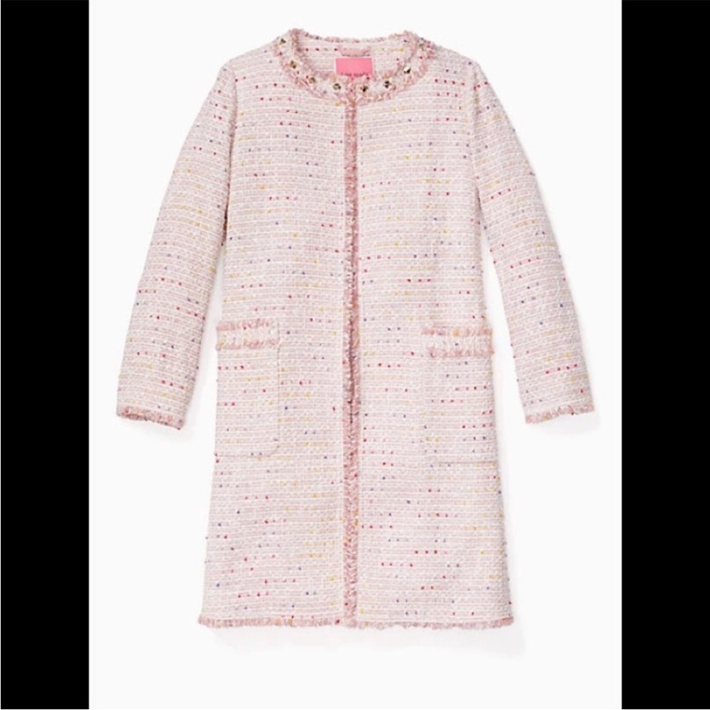 Kate Space Tweed Open Coat NWT - Picture 7 of 9